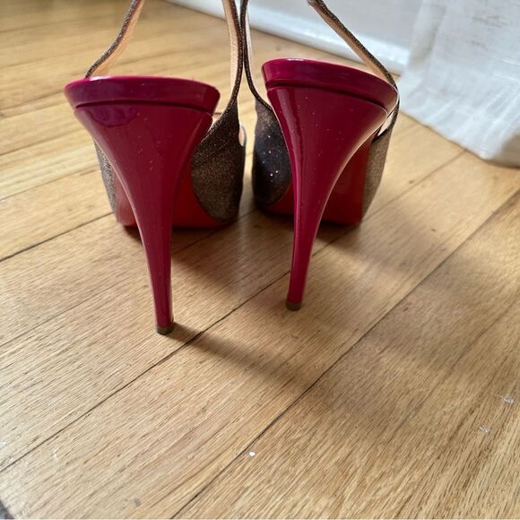 CHRISTIAN LOUBOUTIN N* Prive 120 Glitter Pumps - Picture 5 of 12